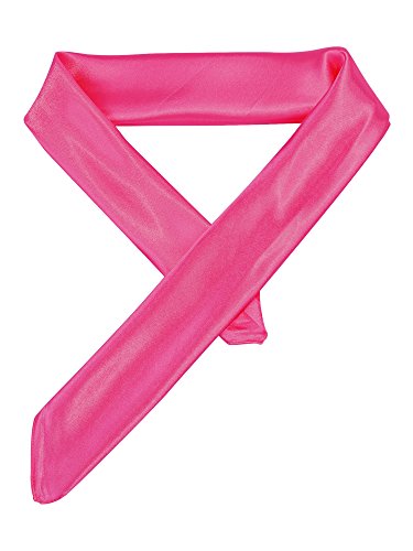 SATINIOR Square Neck Scarf Women - color: Dark Rosy, size: 23.6 x 23.6 inches