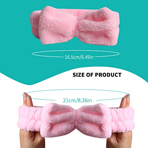 WSYUB 3Pcs Spa Headband, Makeup Headband for Washing Face - color: Pink, Yellow and Dark Blue