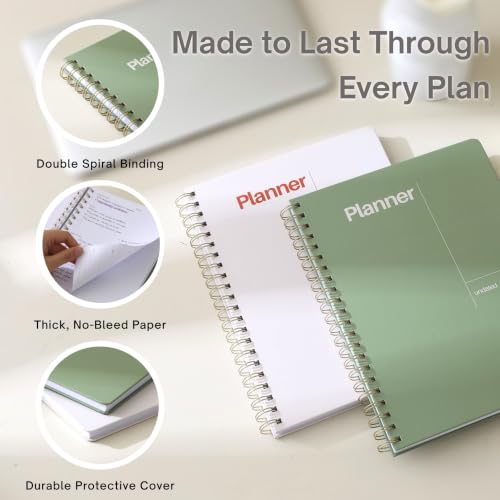 Undated Weekly Planner, 8.5" x 11", Dashboard Layout, Blush White - color: Blush White, size: 8.5" x 11" (Letter)