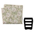 Cotton Floral Handkerchiefs for Men Wedding Evening Daily Work Prom - color: Green,white,cream
