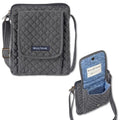 Bella Taylor Mini Crossbody, Quilted Handbag for Women - color: Dark Denim
