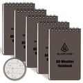 GLORYFIRE 5 Pack Waterproof Notebook, All-Weather Pocket Notepad 3"x5"