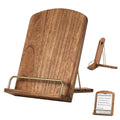 Cookbook Holders for Kitchen Counter Adjustable Wooden Recipe Stand iPad and Cook Book Holder