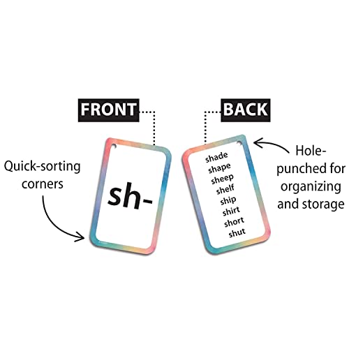 Teacher Created Resources Initial Consonants, Blends & Digraphs Flash Cards (EP62044)