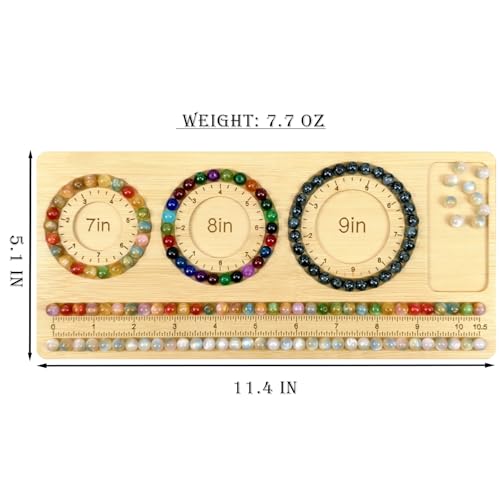 Petoysoso Bead Boards for Jewelry Making, Bamboo Beading Board for Jewelry Bracelet, Bracelet Bead Board,Bead Tray,Beading & Jewelry Making Supplies - size: Bracelet-S4