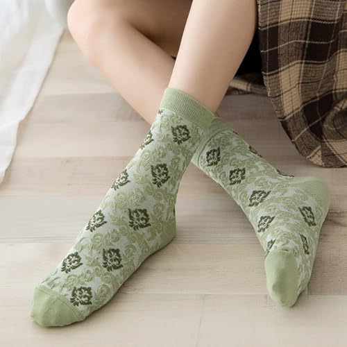 Lavish Lavender Argyle Frill Socks for Women, Dress Socks - color: 25pair