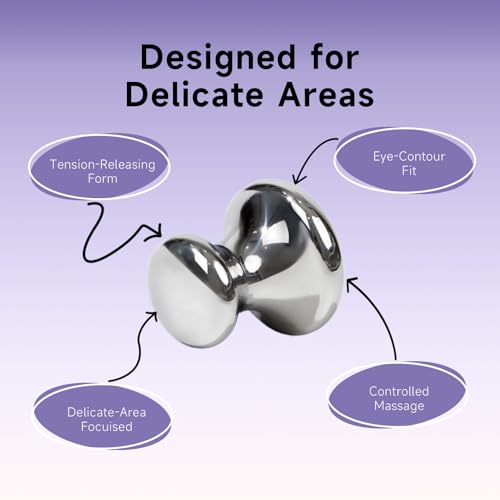 4 in 1 Stainless Steel Face Roller & Gua Sha Set