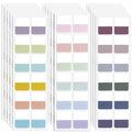Potanro Sticky Tabs 720pcs Color Tabs for Notebooks 1 Inch Book Tabs - size: Medium