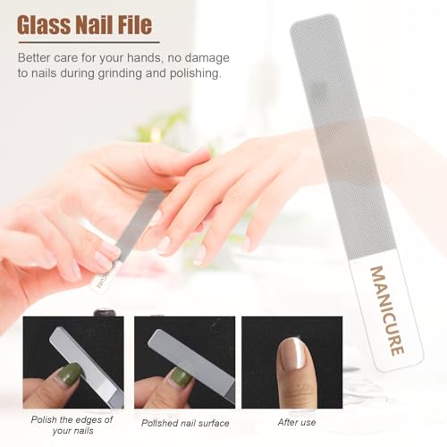 Manicure Set Professional Nail Clippers Pedicure Kit,16 pcs Stainless Steel - color: Brown