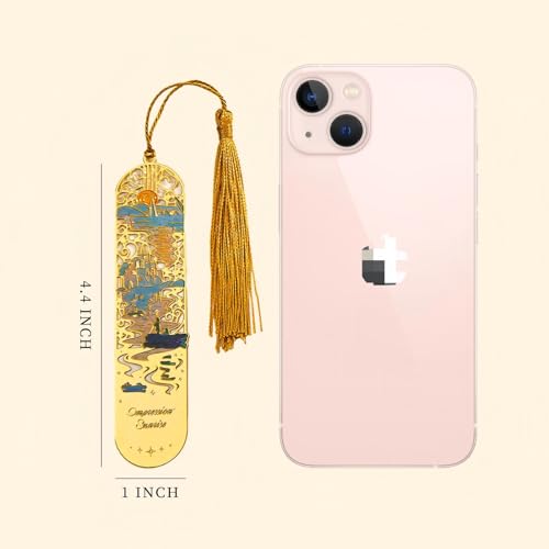 5 PCS Metal Bookmark with Tassel, Monet Book Marks for Reading Women & Men, Book Lovers Gift - style: Monet Oil-Painting