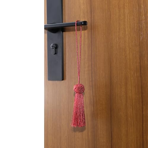 BEL AVENIR 8 Pcs Elegant Polyester Key Tassel Colorful Craft Tassels Charms - color: Red