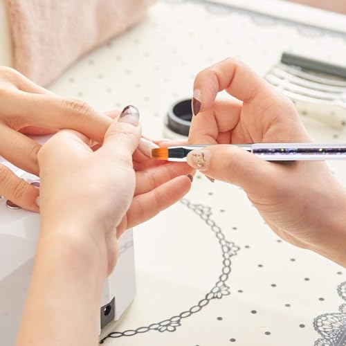 9pcs Nail Art Brushes Set – Dual-Ended Dotting Pens & Detail Liner Brushes for DIY Nail Designs, Striping, Painting & Drawing, Professional Manicure Tools for Women & Beginners