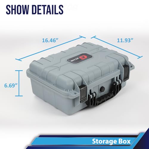CROSSDESIGN Storage Box for Collectible Cards, Tools, Screws, Craft Supplies DIY Adjustable Organizer Box with Removable Dividers & Protective Foam, Lightweight Stackable Storage Container Gray - size: 1 Pack | DIY Divider | Big Size | Gray