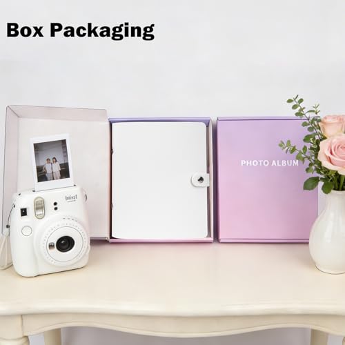 Ruibytree 320 Pocket Album for Instax Mini & Polaroid 2x3" Photo, ClayWhite - color: Clay White