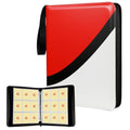 Premium Trading Card Binder, 9 Pocket Trading Card Binder for Pokemon TCG - color: Red, size: Extra Large