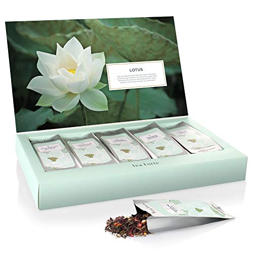 Tea Forte Single Steeps Tea Sampler, Lotus, 15 Pouches - size: 15 Count (Pack of 1)