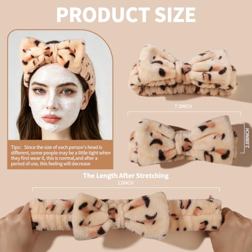 Teenitor Makeup and Spa Headbands, Bow Headbands for Women's Skincare and Face Washing
