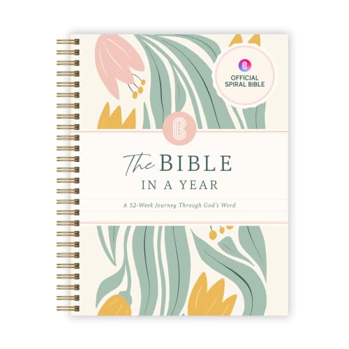 Official Spiral Bible in a Year, 52 Week Bible Study Guide (Floral) - color: Floral