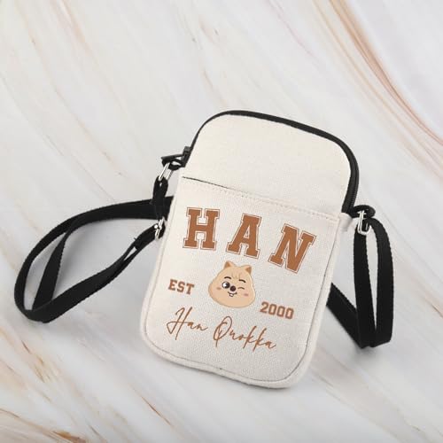 WCGXKO Korean Pop Gift Korean Group Merch Boys Group Est 1999 Dwaekki Crossbody Bag for Pop Music Lover - color: 2000quokka Cr