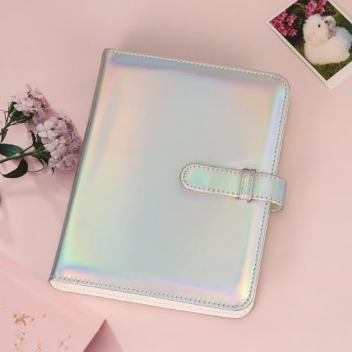 256 Pockets Photo Album for 2x3 Inch Photo, Kpop Photocard, Leather Cover, Photo Album Book Fit for Fujifilm Mini 12/11/9/8/EVO/Link/Liplay Instant Flims (Magic Silver, 256 Pockets) - color: Magic Silver, size: 256 Pockets