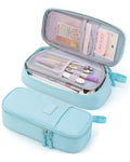 CICIMELON Durable Pencil Case Big Storage Pen Pouch Bag for School Supplies Office College Teen Adults, Light Blue - color: Light Blue