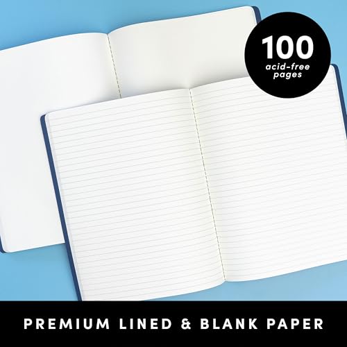 PAPERAGE Soft Cover Lined Journal Notebook, 2 Pack, (Pink Blush), 100 Pages, Large 7.5 inches x 9.5 inches, College Ruled, Ideal for Note Taking & Travel Journal - color: Pink Blush, style: Lined 100pgs (2 Pack)