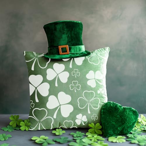 6 Pcs Cats Fence Decors, Metal Garden Ornaments for Yard - style: Shamrock