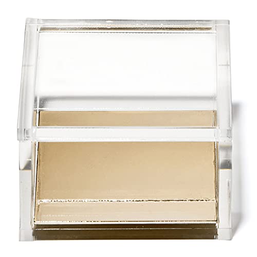 OfficeGoods Acrylic Desk Organizer with Gold Base, Small - color: Gold, size: Small
