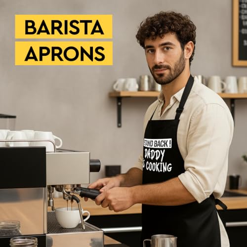 Funny Black Grill Apron with Pockets for Man,Dad,Husband,Father in Law,Chef Daddy Grilling Apron BBQ Cooking Gifts - color: Daddy Apron-2