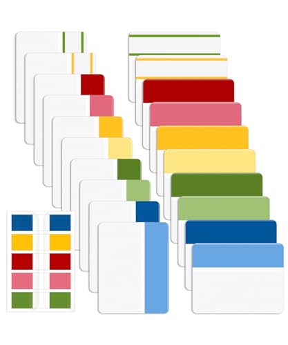Mr. Pen- Sticky Index Tabs, 500 Pcs, 21 Sets, Colorful - color: Jewels
