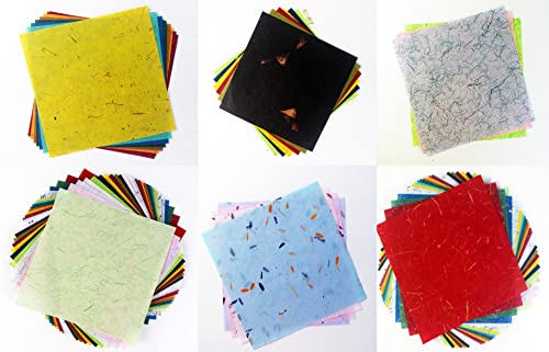 100 Paper Sheets 6 x 6-inch Origami Square Double-Sided Paper Arts Folding Craft