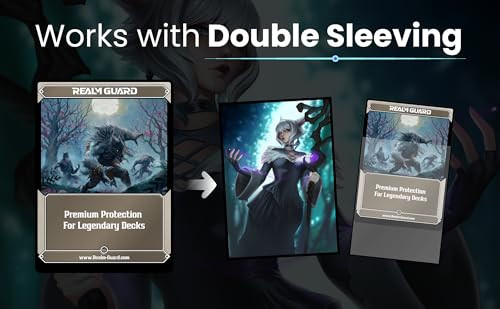 (Aetherial Sorceress) 100% Hand-Drawn 100ct Textured Matte TCG/MTG Card Art Sleeves by Realm Guard