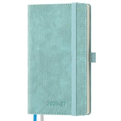 2026-2027 Weekly and Monthly Planner (Jul.2026–Dec.2027) - color: Sky Blue, size: Pocket-6.5" x 3.75"
