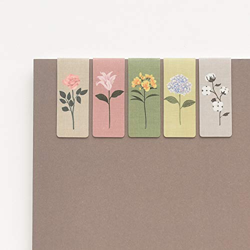 Monolike Magnetic Bookmarks The Flower, Set of 5 - color: The Flower Ver.1