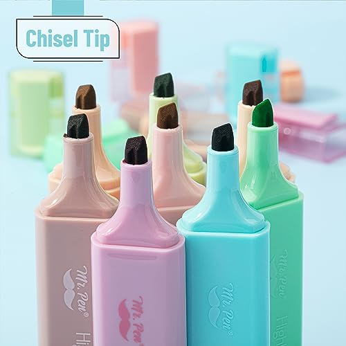 Mr. Pen- Highlighters, 8 Pack, Vintage Colors - color: Vintage