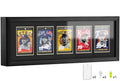 Trading Card Display Case, 5 Standard Baseball Card Display Frame - size: 5 Card-Black