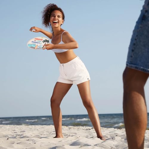 Gejoy 24 Pcs Beach Vacation Foldable Hand Fans Flying Disc 8 Style - color: Beach Vacation
