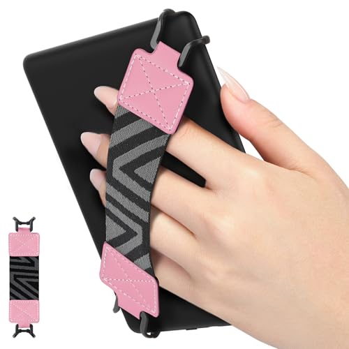 MoKo Security Hand-Strap for 6-8" Kindle eReaders Fire Tablets, Pink - color: 2-pink, style: Patterned Strap