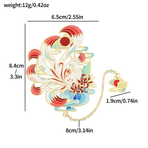 Shan Hai Jing Divine Beasts Bookmark Phoenix Dragon Koi Deer Good Luck Gift - color: Style 5 Gift Boxed