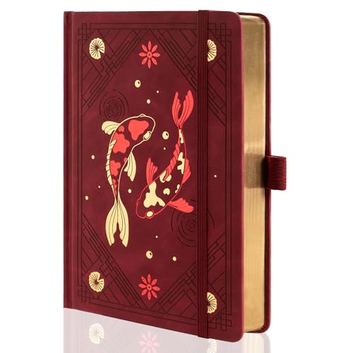 TIEFOSSI A5 Lined Journal Notebook 316 Pages for Women & Men - color: Red, size: A5-Lined