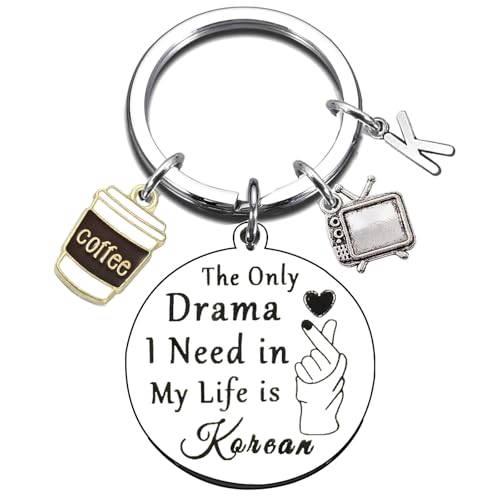 K-Drama Lover Gifts Korean Keychain for Christmas Graduation Birthday Funny Gift Ideas for Kdrama Lovers Fans Korean Group K-Pop Enthusiast K Pop Music South Korea Trip Jewelry Korean-Themed Keyring