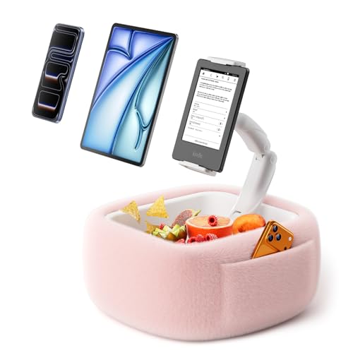 LULULOOK Tablet Pillow Stand for Kindle/iPad, Kindle Holder for Bed, Pink - color: Snug Pink