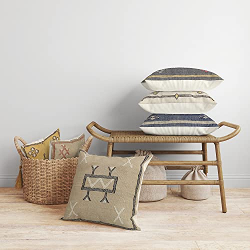 Trade Star Sabra Kilim Pillow Cover 100% Cotton Sofa Pillow Cover Handwoven Beautiful Cushion Cover Luxurious Farmhouse Cushion Case Premium Quality Designer Pillow Case for Living Room Décor - color: Pattern 9