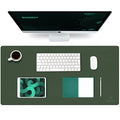 K KNODEL Large Office Desk Mat, Leather Mouse Pad (31.5"x15.7", Dark Green) - color: Dark Green, size: 31.5" x 15.7"