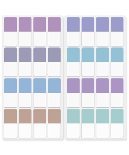 Mr. Pen- Sticky Index Tabs, 480 Pcs, Pastel Sticky Tabs for Notebooks - color: Morandi, size: 1" × 0.5", 480 pcs