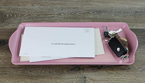 Calypso Basics Reston Lloyd Melamine Tidbit Tray, Pink (06601) - color: Pink, size: 14.7" x 6.5" x 0.8"