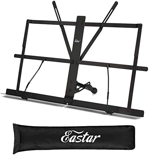 Eastar ESMF-3 Tabletop Music Stand for Sheet Music (Black)