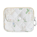 Cute Prints Cotton Quilted Coin Purse for Women Girls - color: TWO RABBITS