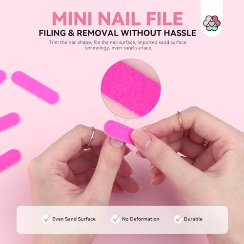 SAVILAND Press On Nail Packaging Kit with Glue and Prep Tools, 20 Sets