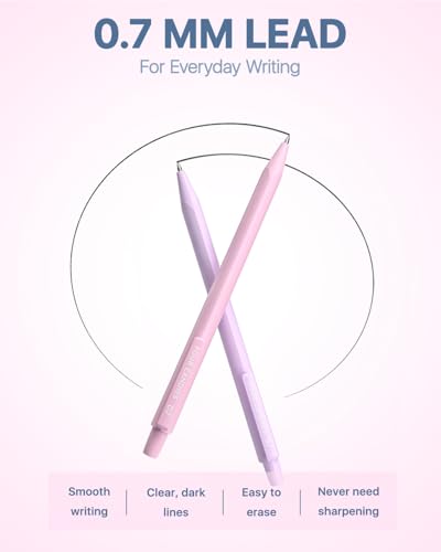 Four Candies Cute Mechanical Pencil Set, 0.7mm Medium Point, 6-Count Pack - style: 6PCS 0.7 mm
